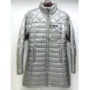 PATAGONIA Radalie Womens Small Lightweight Puffer Jacket Mid-length Gray